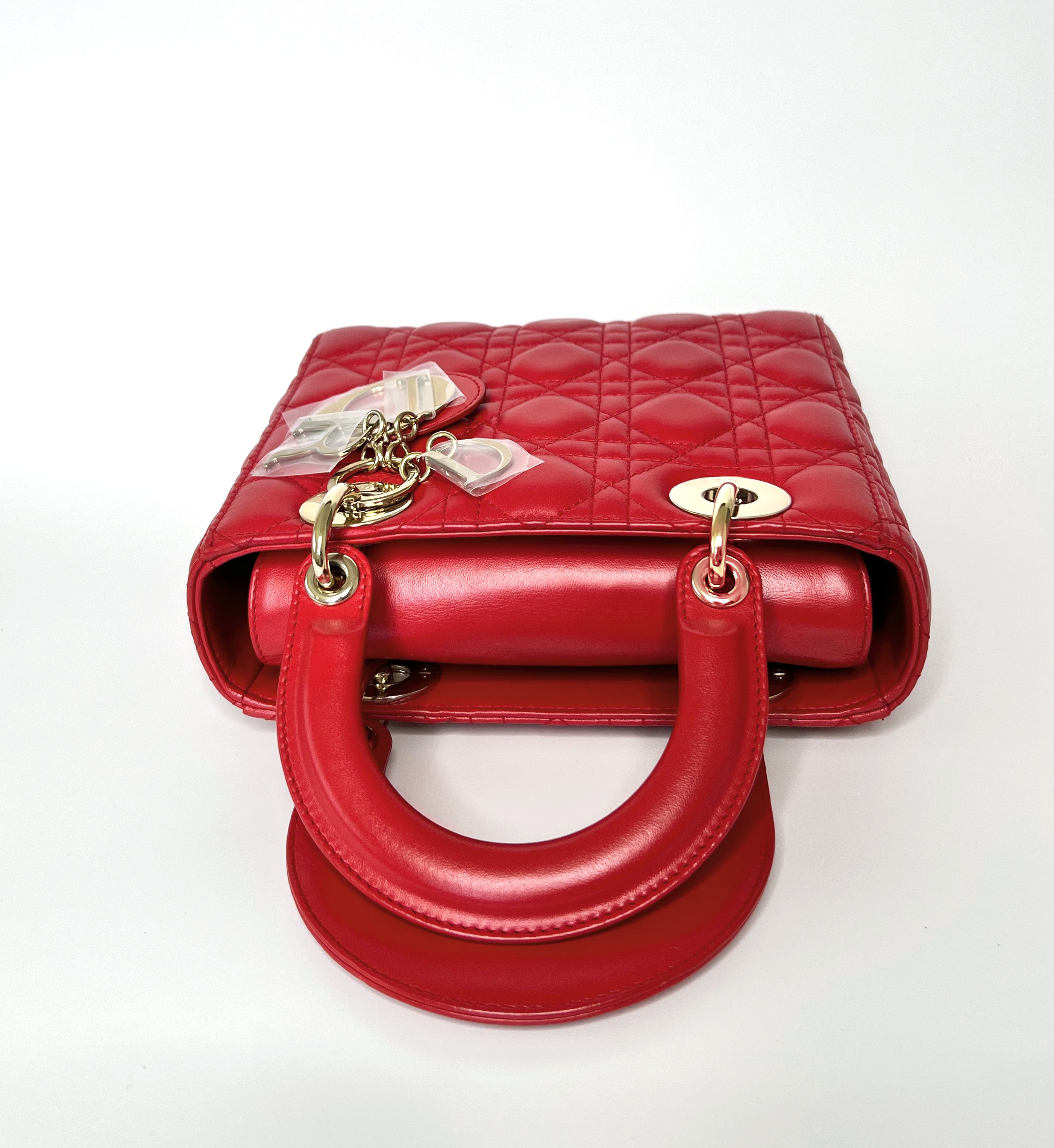 Lady Dior My ABC Small in Red With GHW