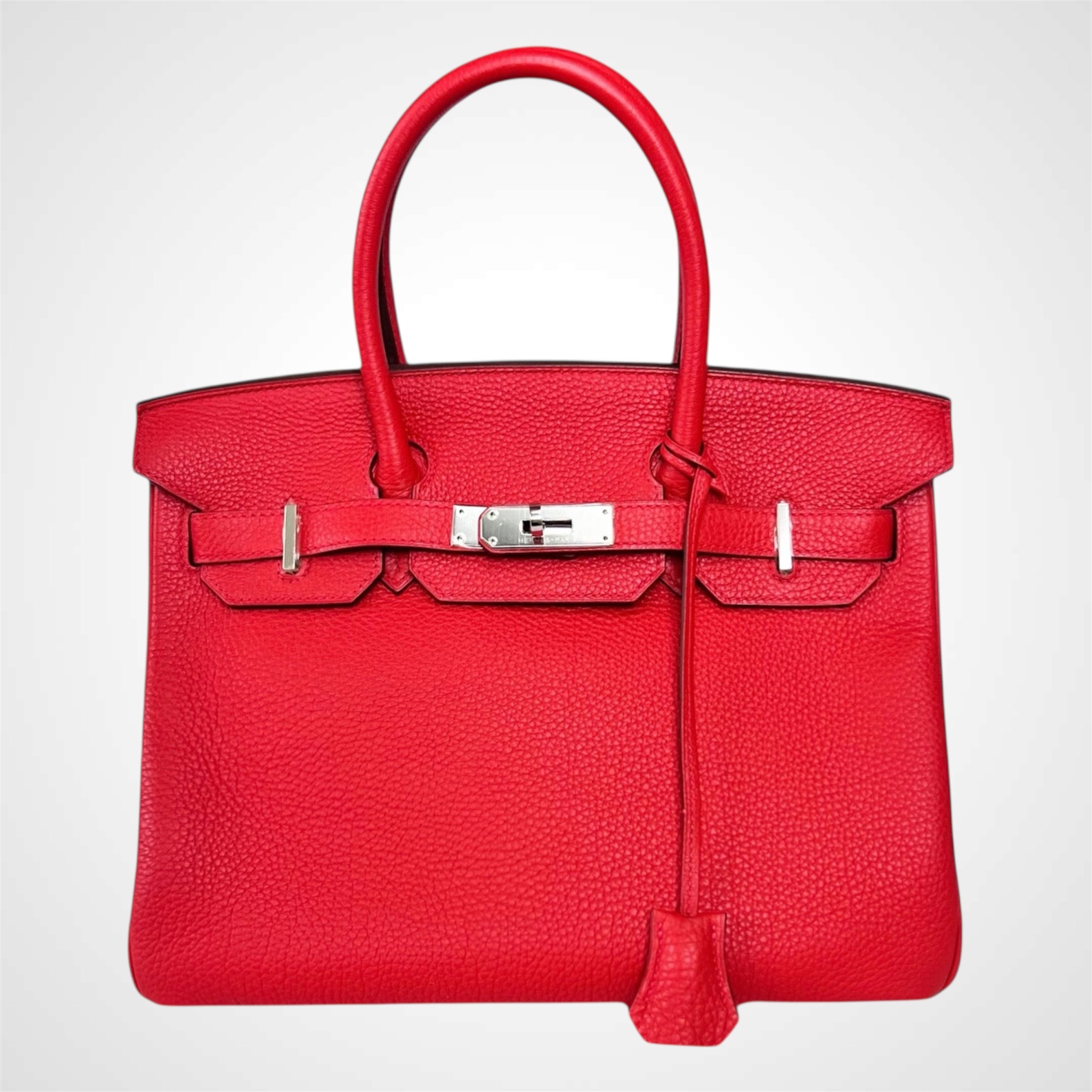Hermes Birkin 30 Geranium in Togo with PHW