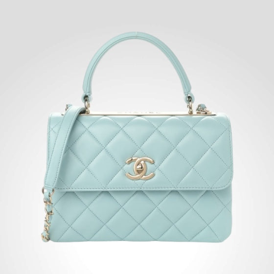 Trendy Small in Tiffany Blue in Lambskin with GHW