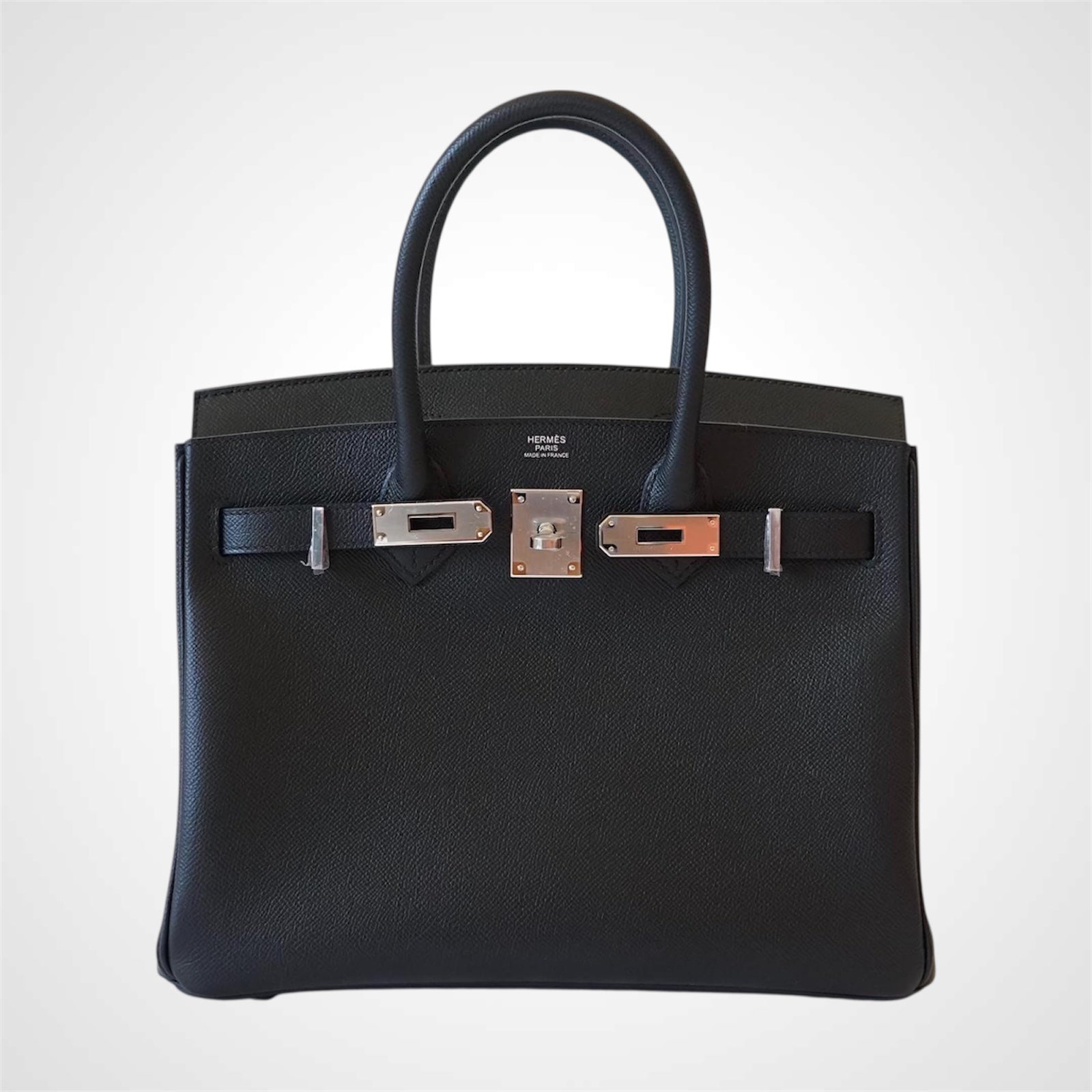 Hermès Birkin 30 Black with Palladium Hardware in Epsom Leathee