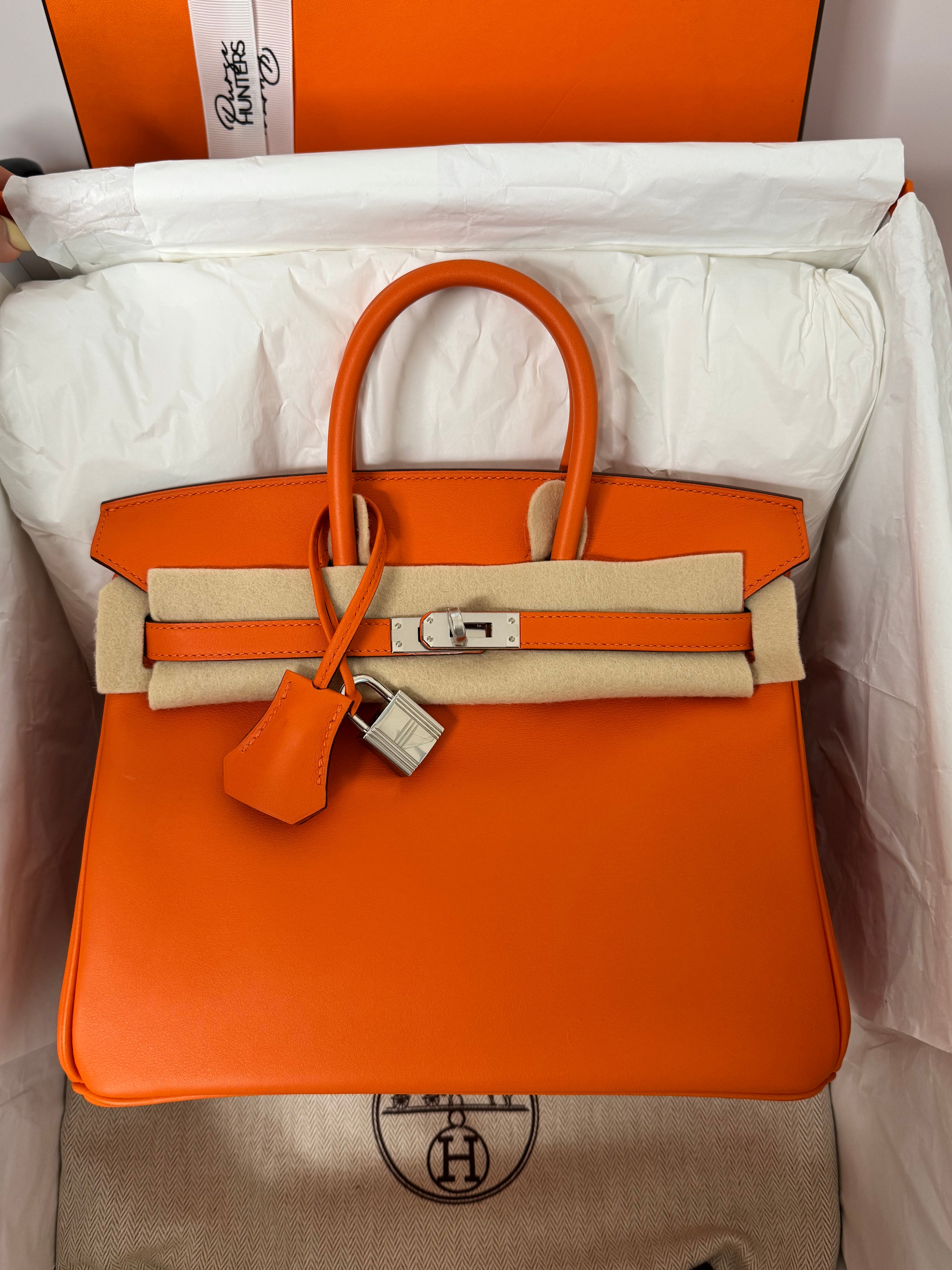 Hermès Birkin 25 Orange Swift PHW