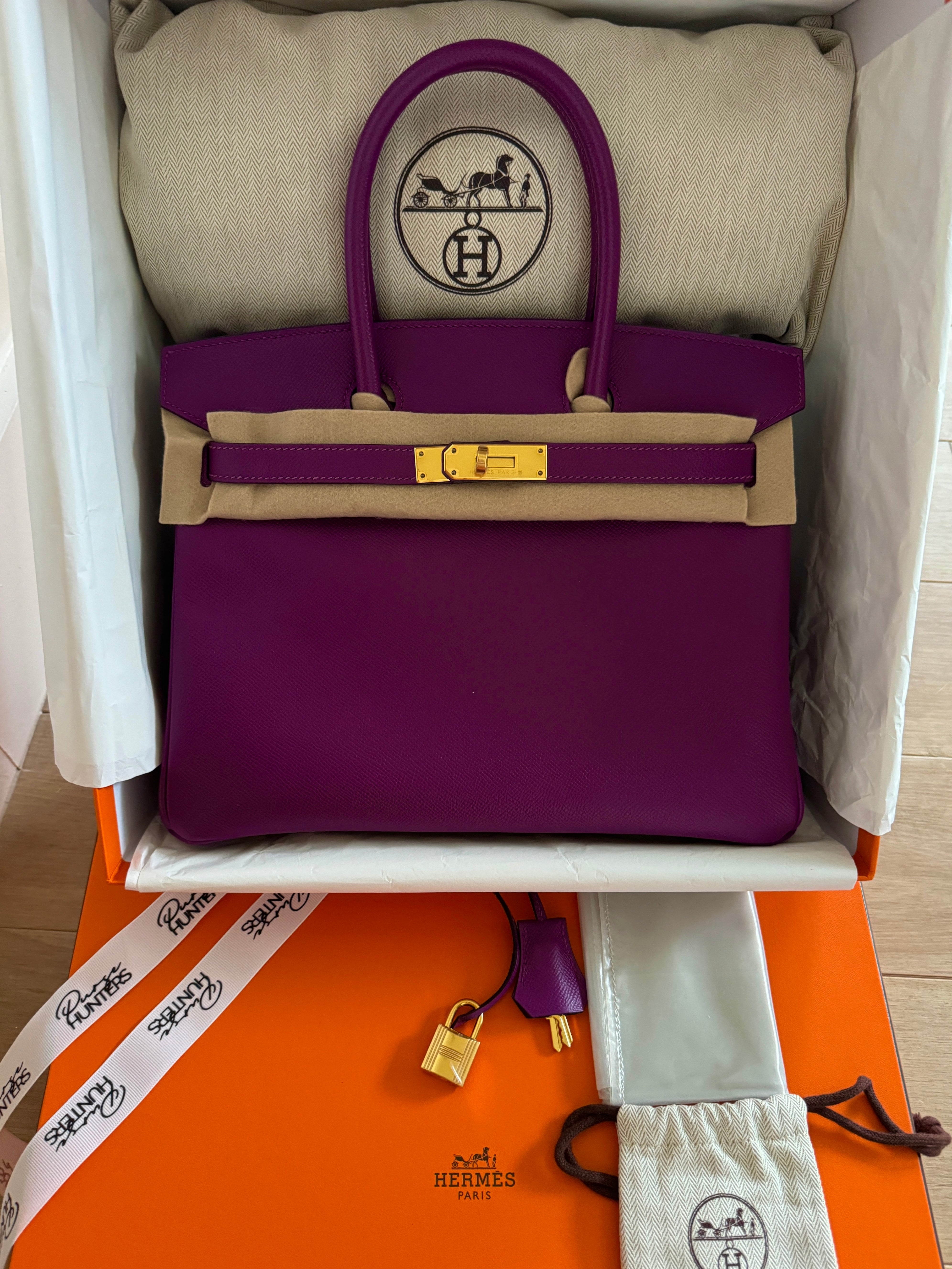 Hermès Birkin 30 Epsom Anemony GHW