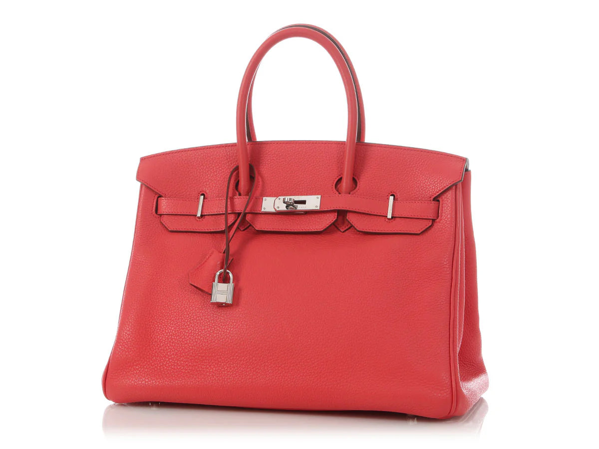 Hermès Birkin 35 in Rose Jaipur Clemens PHW