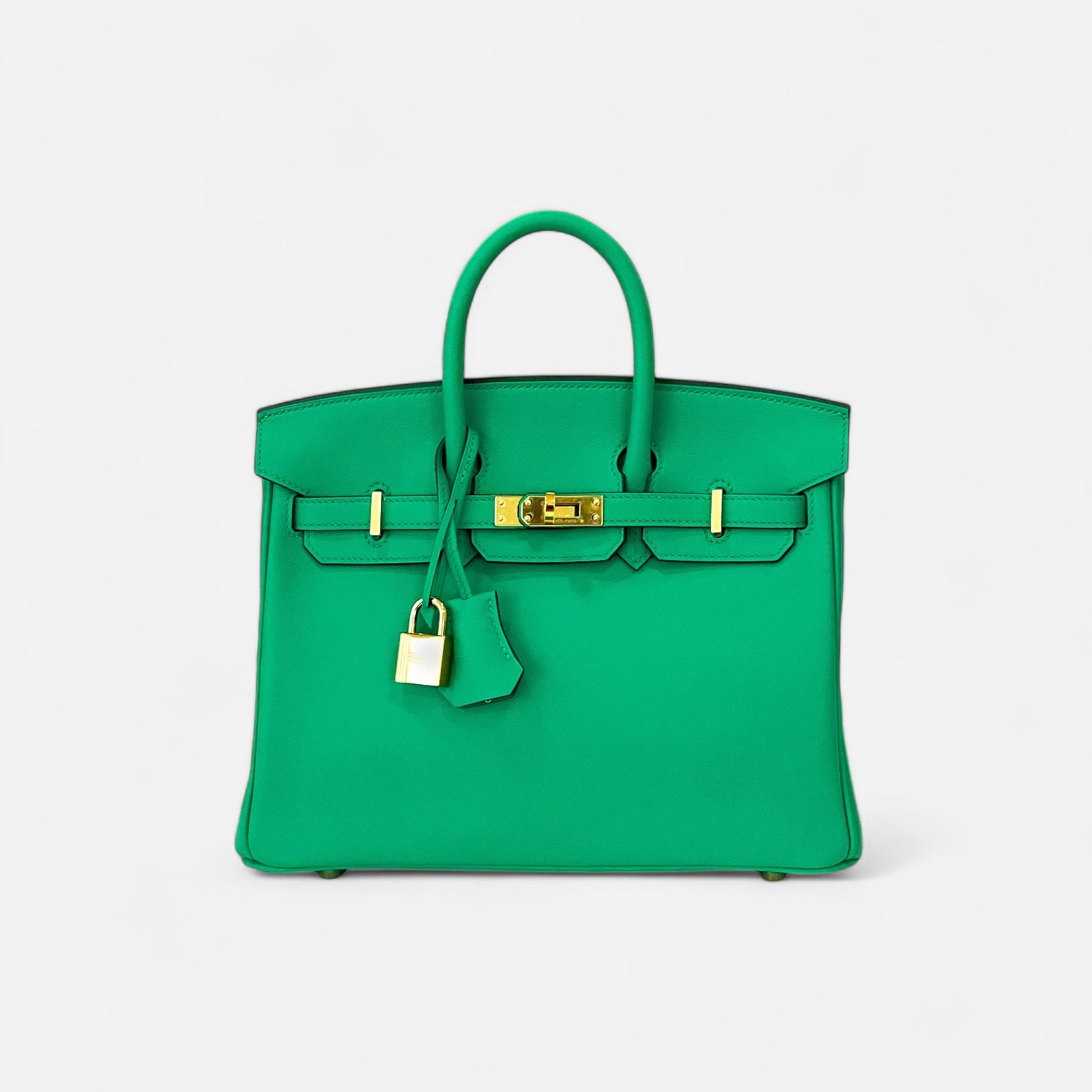 Hermès Birkin 25 Swift Menthe GHW Stamp U