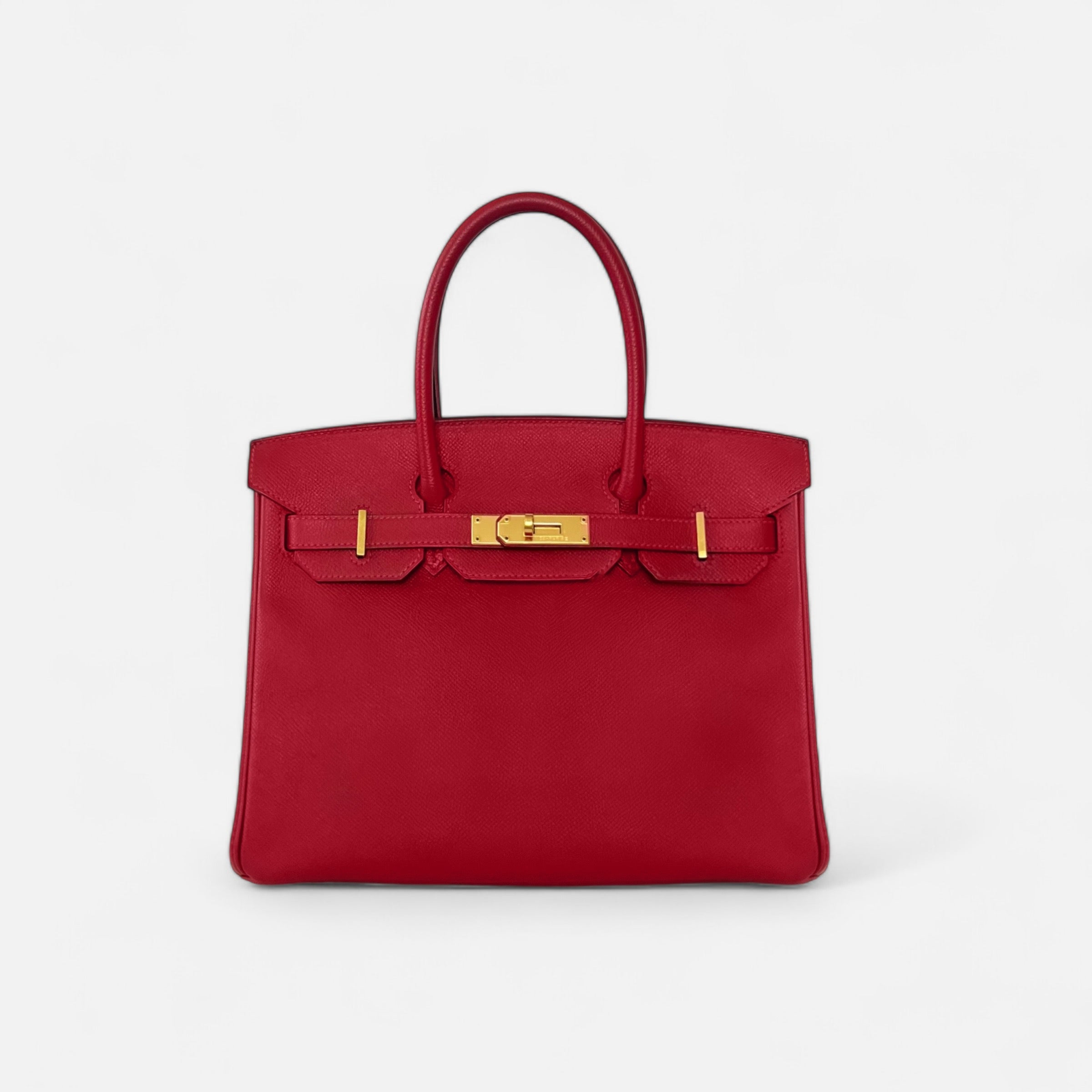 Hermès Birkin 30 Rouge Casaque in Epsom with GHW