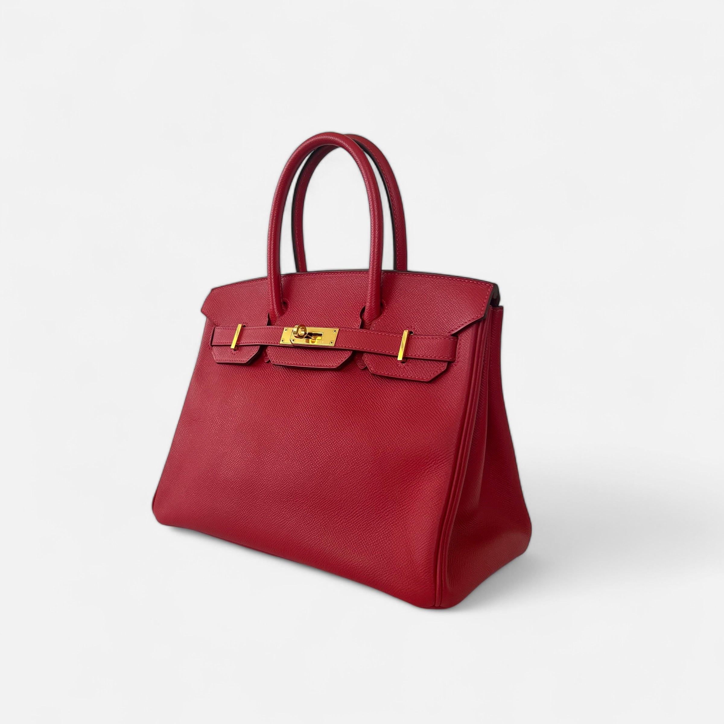 Hermès Birkin 30 Rouge Casaque in Epsom with GHW