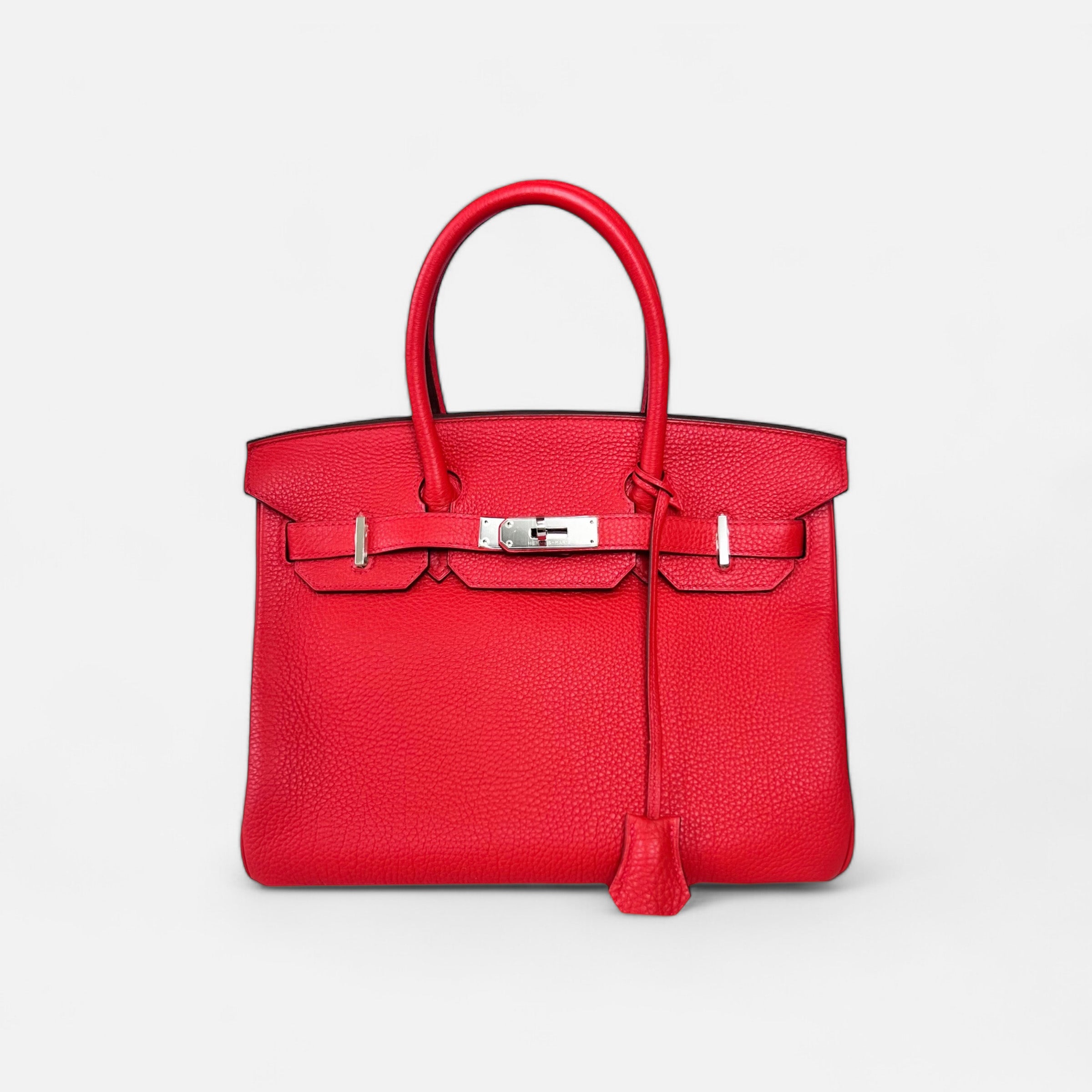 Hermes Birkin 30 Geranium in Togo with SHW