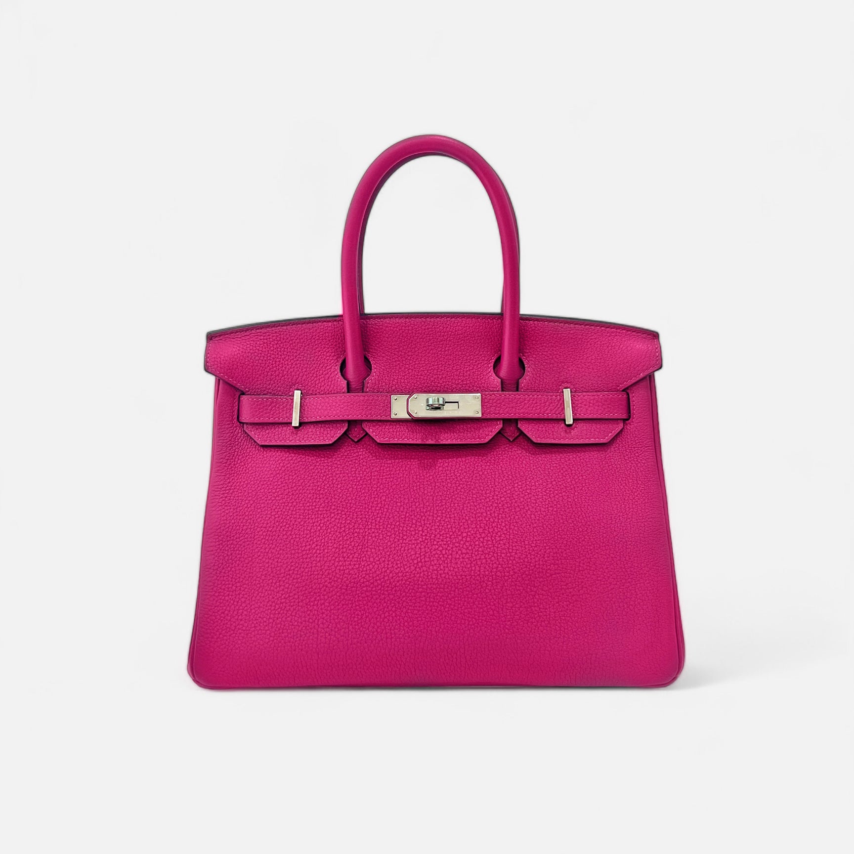 Hermès Birkin 30 in Rose Pourpre Togo with PHW Stamp A