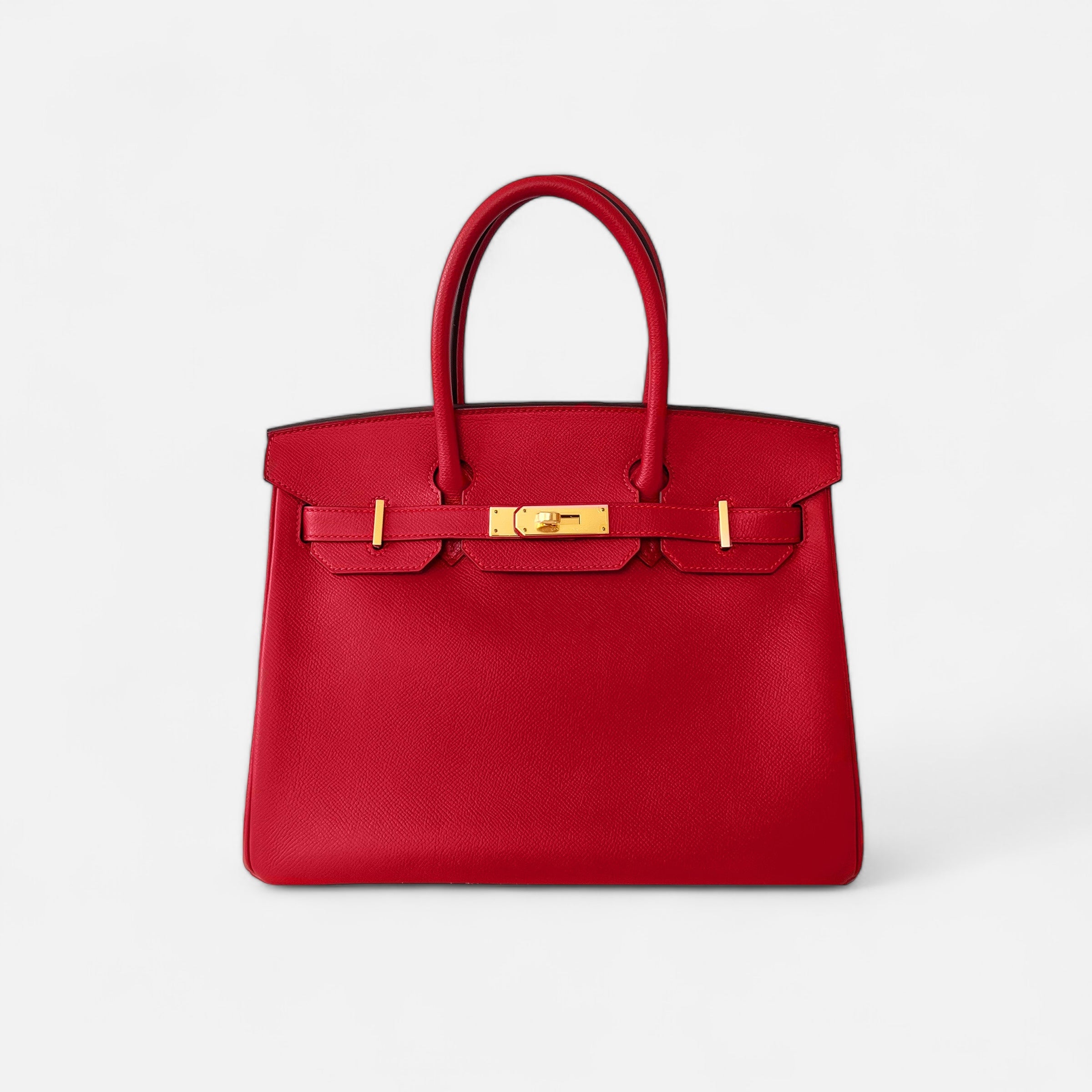 Hermès Birkin Rouge Casaque 30 in Epsom GHW