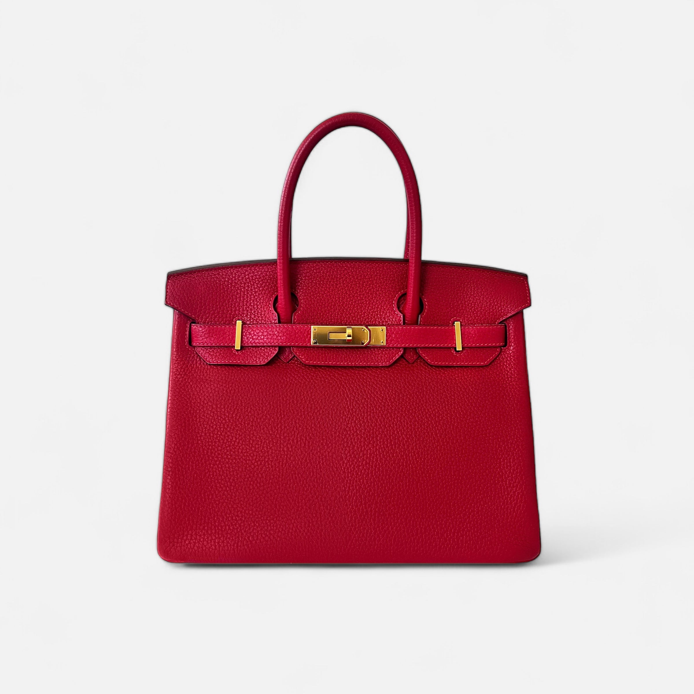Hermès Birkin Rouge De Couer 30 in Togo GHW
