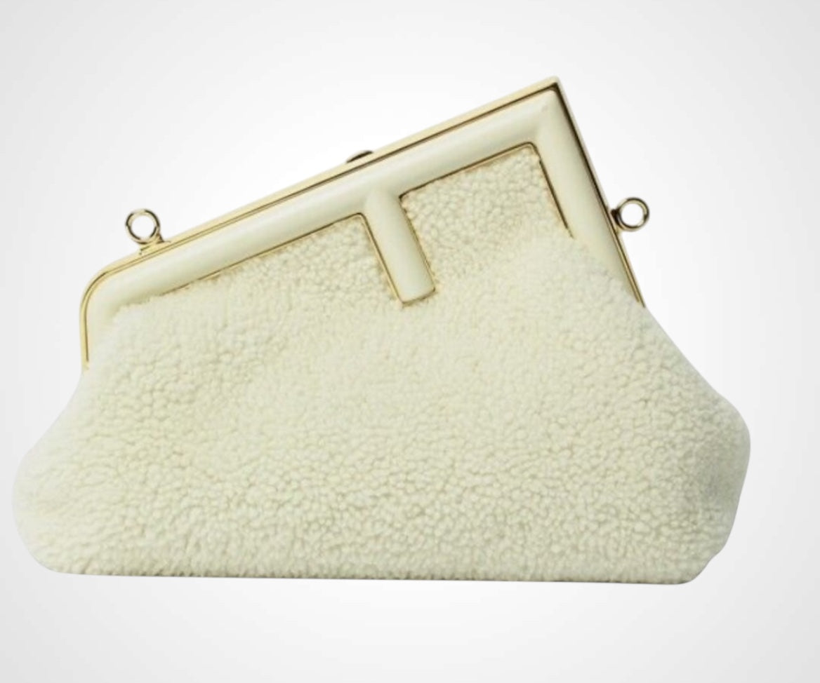 Fendi Clutch Bag First Small Sheering