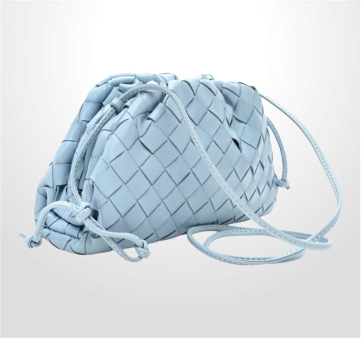 BOTTEGA VENETA 
Nappa Intrecciato The Mini Pouch Swimming Pool