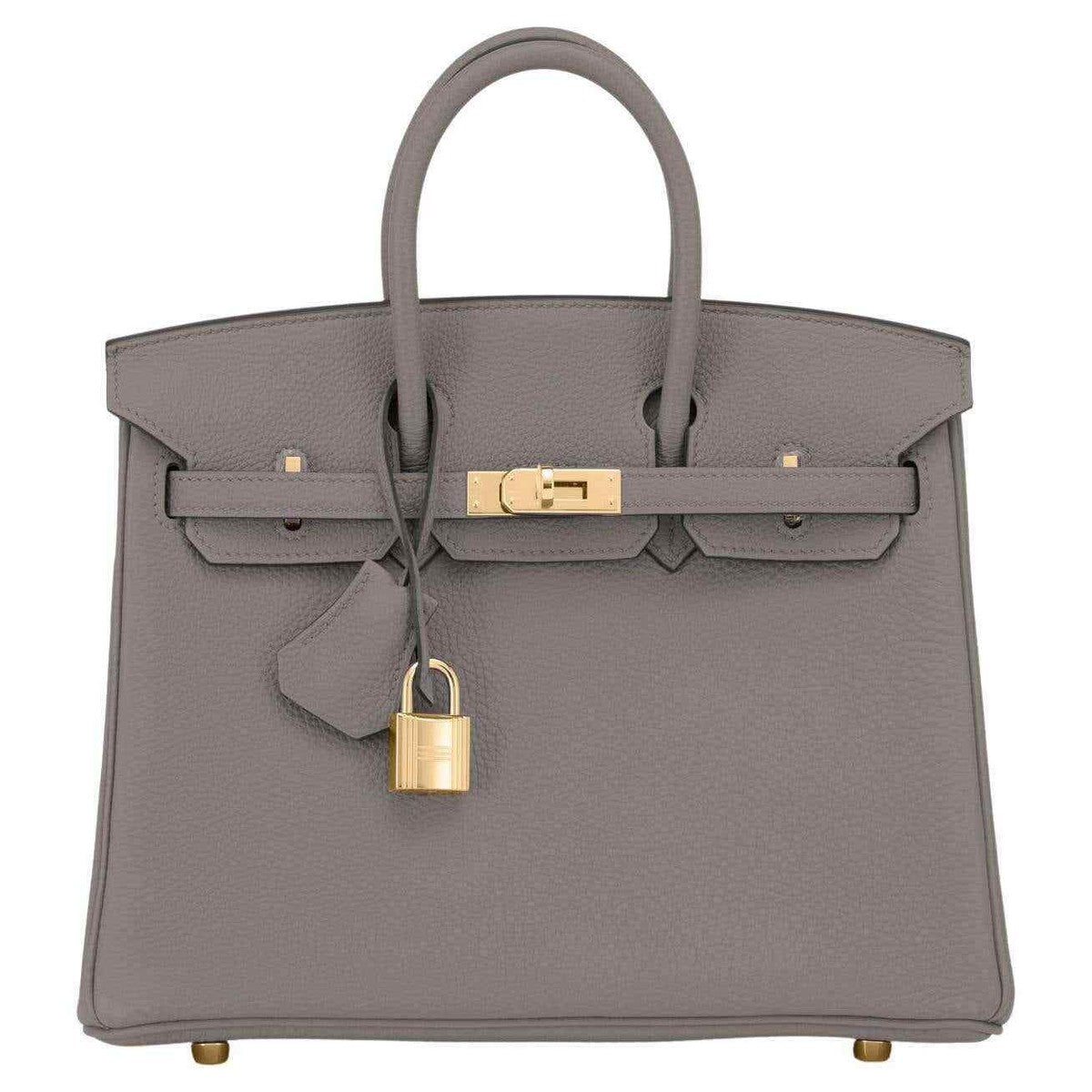 100% authentic Hermès Birkin 30 Etain Epsom Gold Hardware