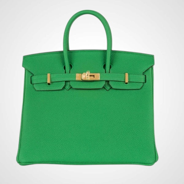 100% Authentic Hermès Birkin 35 Epsom Bamboo Gold Hardware