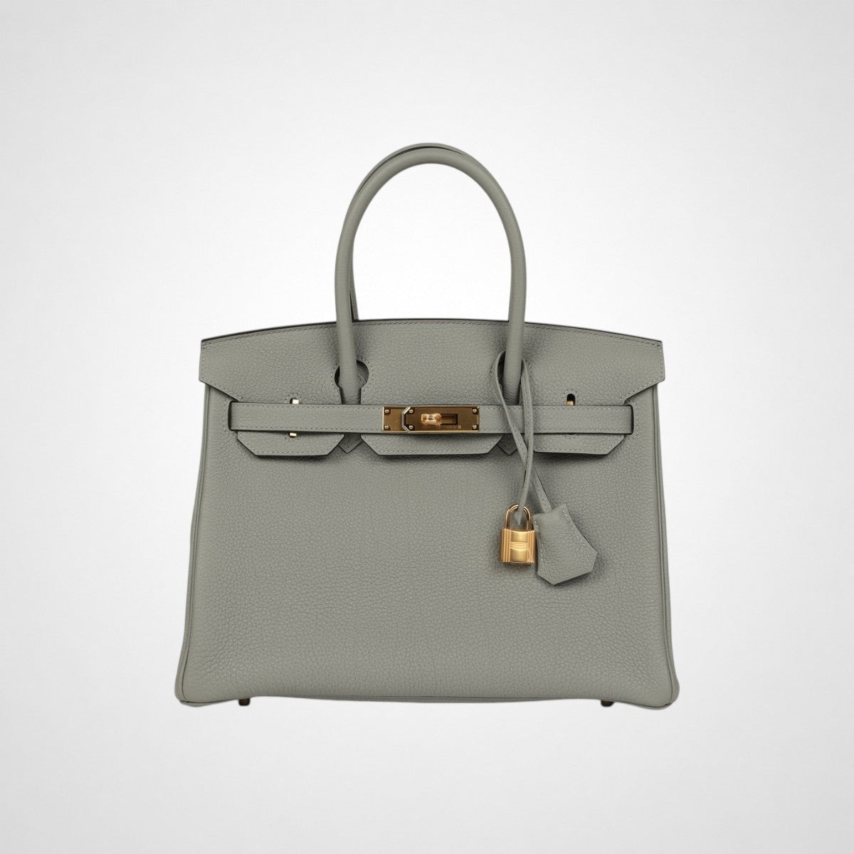 100% Authentic Hermès Birkin 30 Gris Mouette Togo GHW